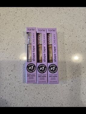 Tarte Shape Tape Ultra Creamy Concealer Minis 44H Tan Lot of 3 New